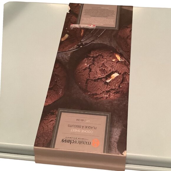 MasterClass Cookie Sheet Baking Tray Non-Stick Heavy Duty 17 In Aqua‎ Finish - Picture 5 of 6